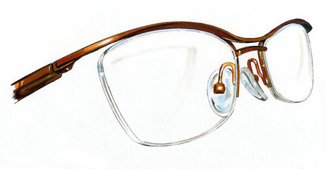 線條間的光影詩(shī)篇 眼鏡手繪藝術(shù)欣賞